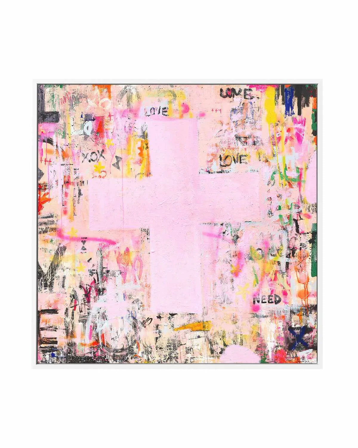 All You Need Is Love by Jackie Green | Framed Canvas Art Print from Olive et Oriel where you can shop wallpaper and artworks online