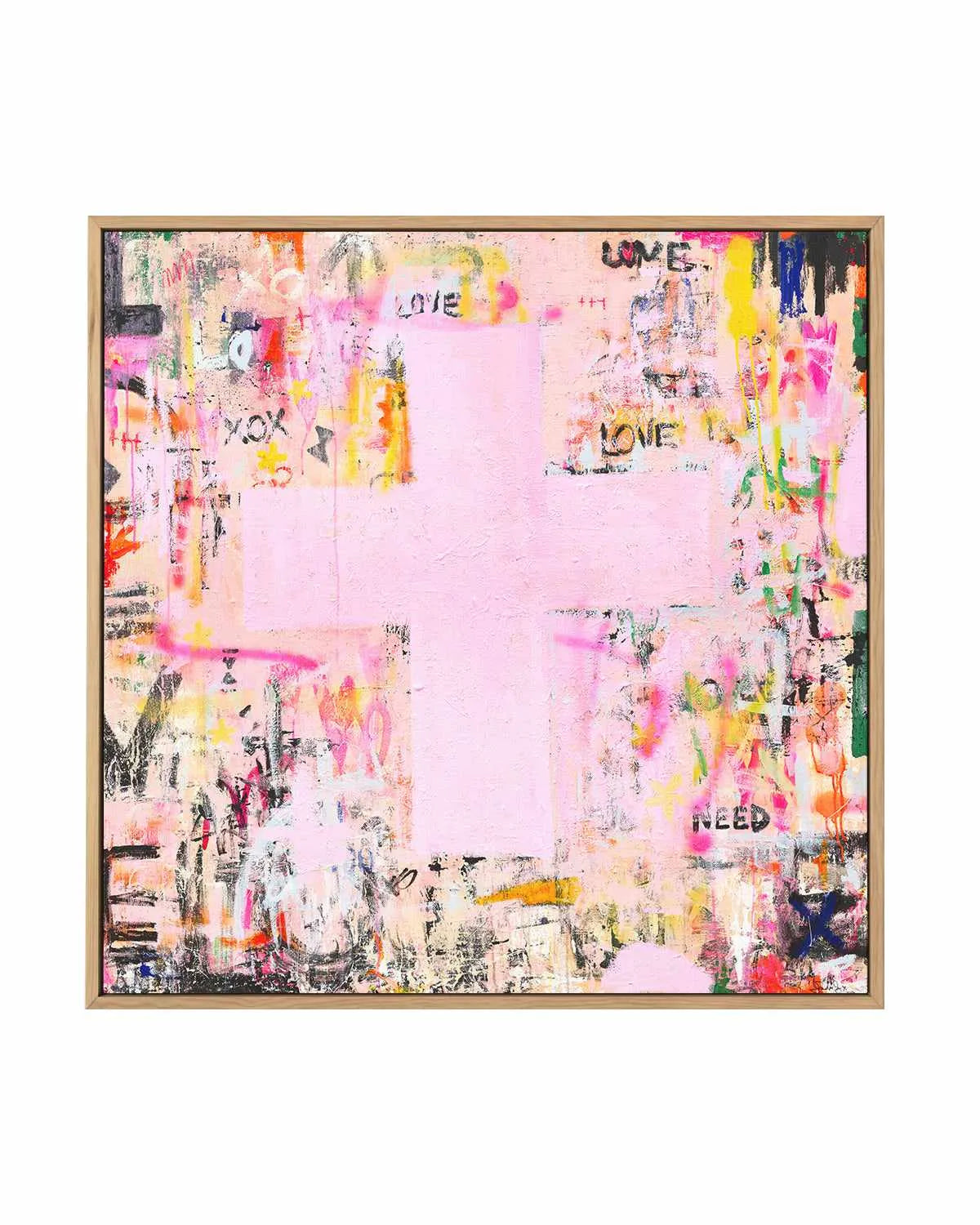 All You Need Is Love by Jackie Green | Framed Canvas Art Print from Olive et Oriel where you can shop wallpaper and artworks online