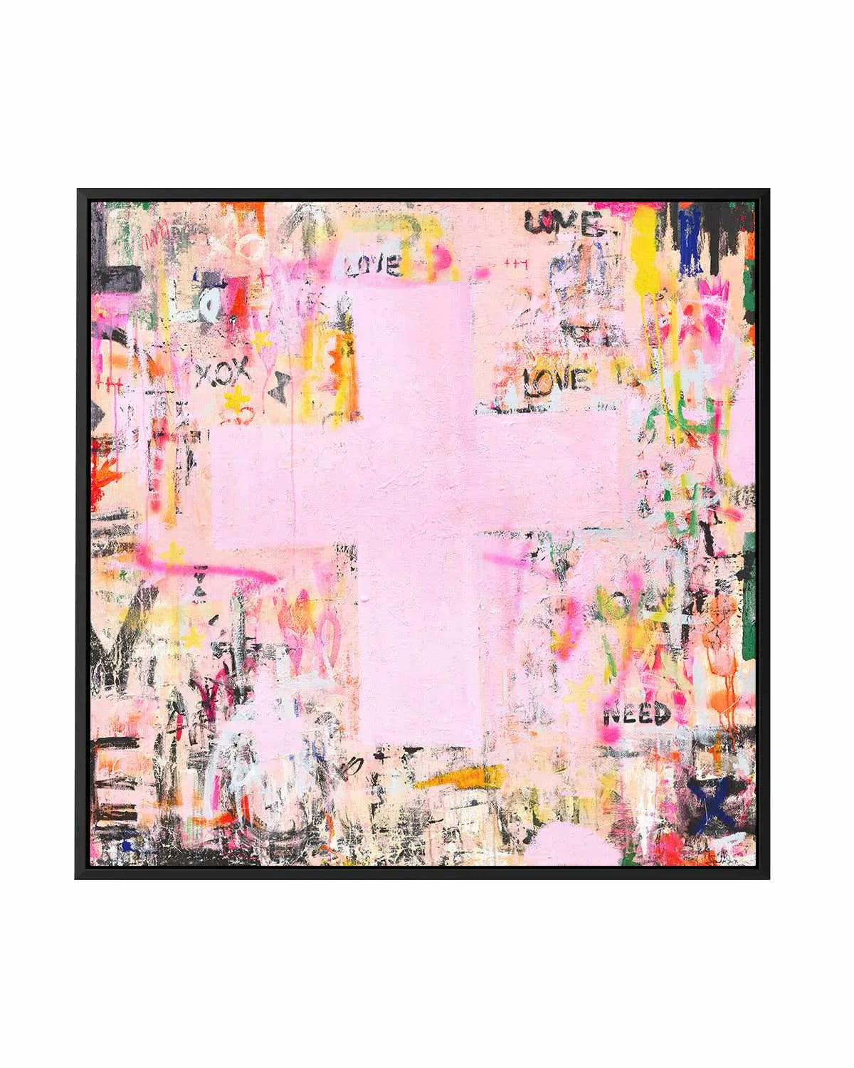 All You Need Is Love by Jackie Green | Framed Canvas Art Print from Olive et Oriel where you can shop wallpaper and artworks online