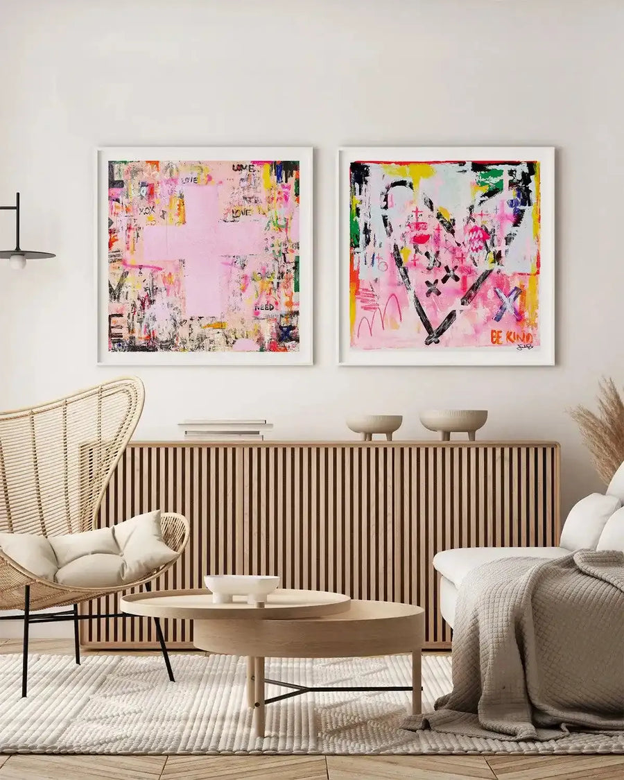 Be Kind by Jackie Green | Art Print from Olive et Oriel where you can shop wallpaper and artworks online