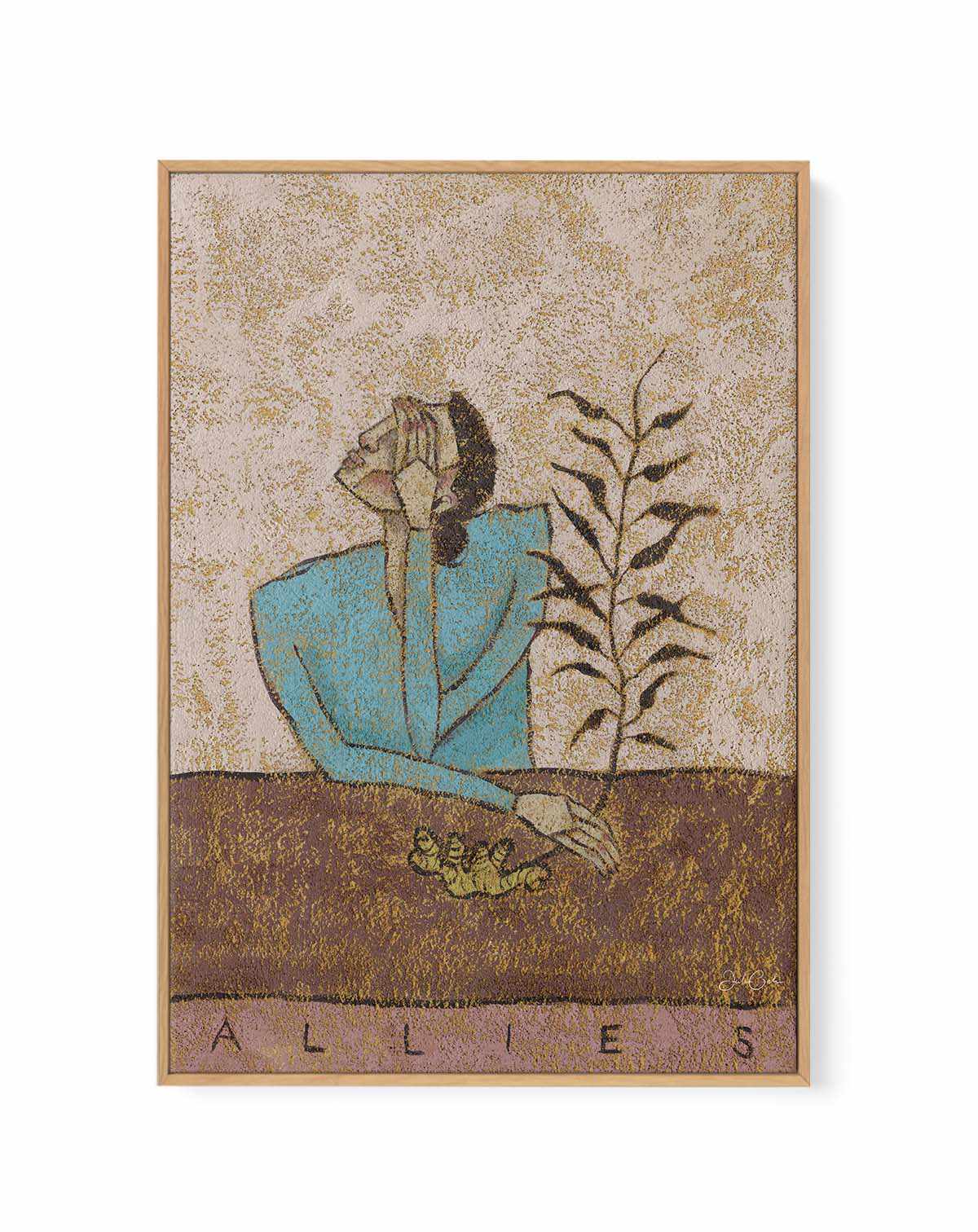 Allies by Julie Celina | Framed Canvas Art Print