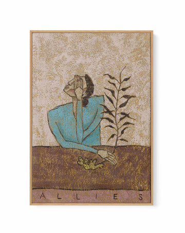 Allies by Julie Celina | Framed Canvas Art Print from Olive et Oriel where you can shop wallpaper and artworks online