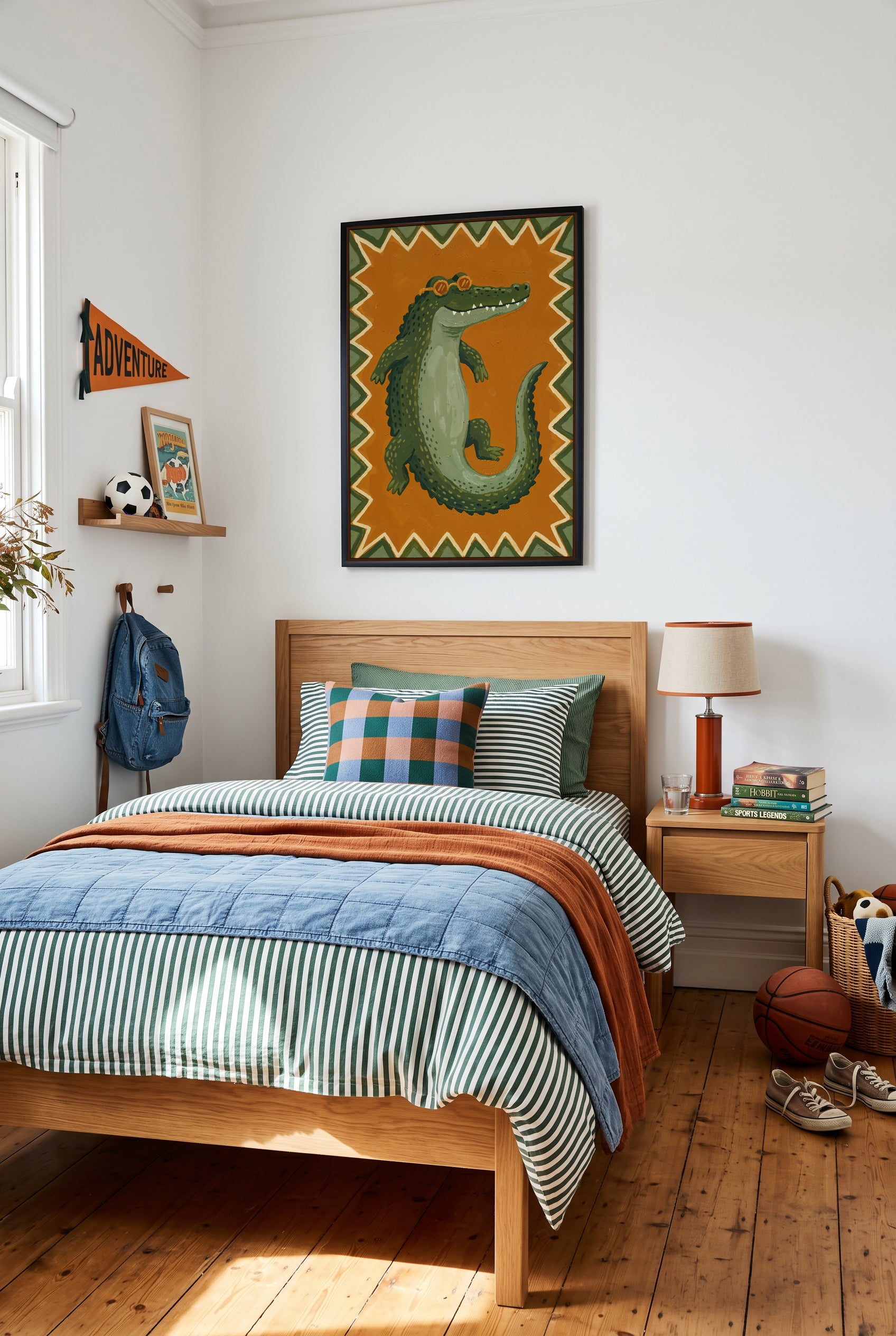 Alligator | Framed Canvas Art Print