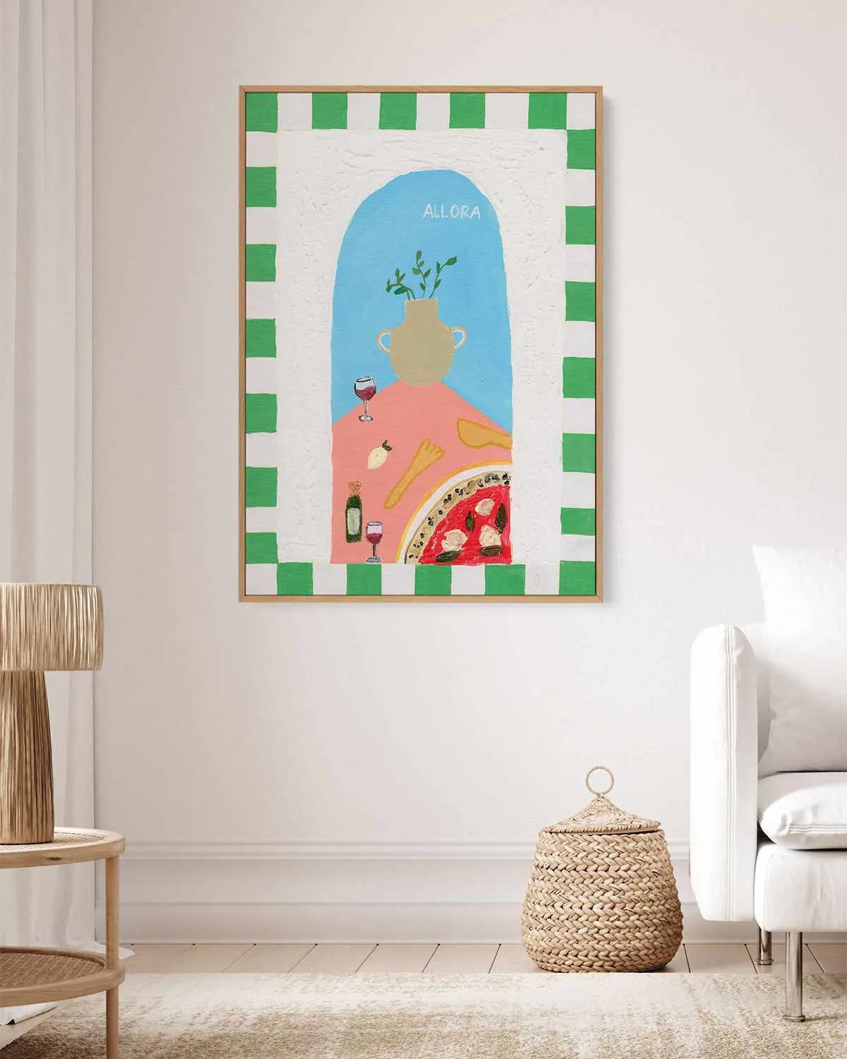 Allora by Britney Turner | Framed Canvas Art Print from Olive et Oriel where you can shop wallpaper and artworks online