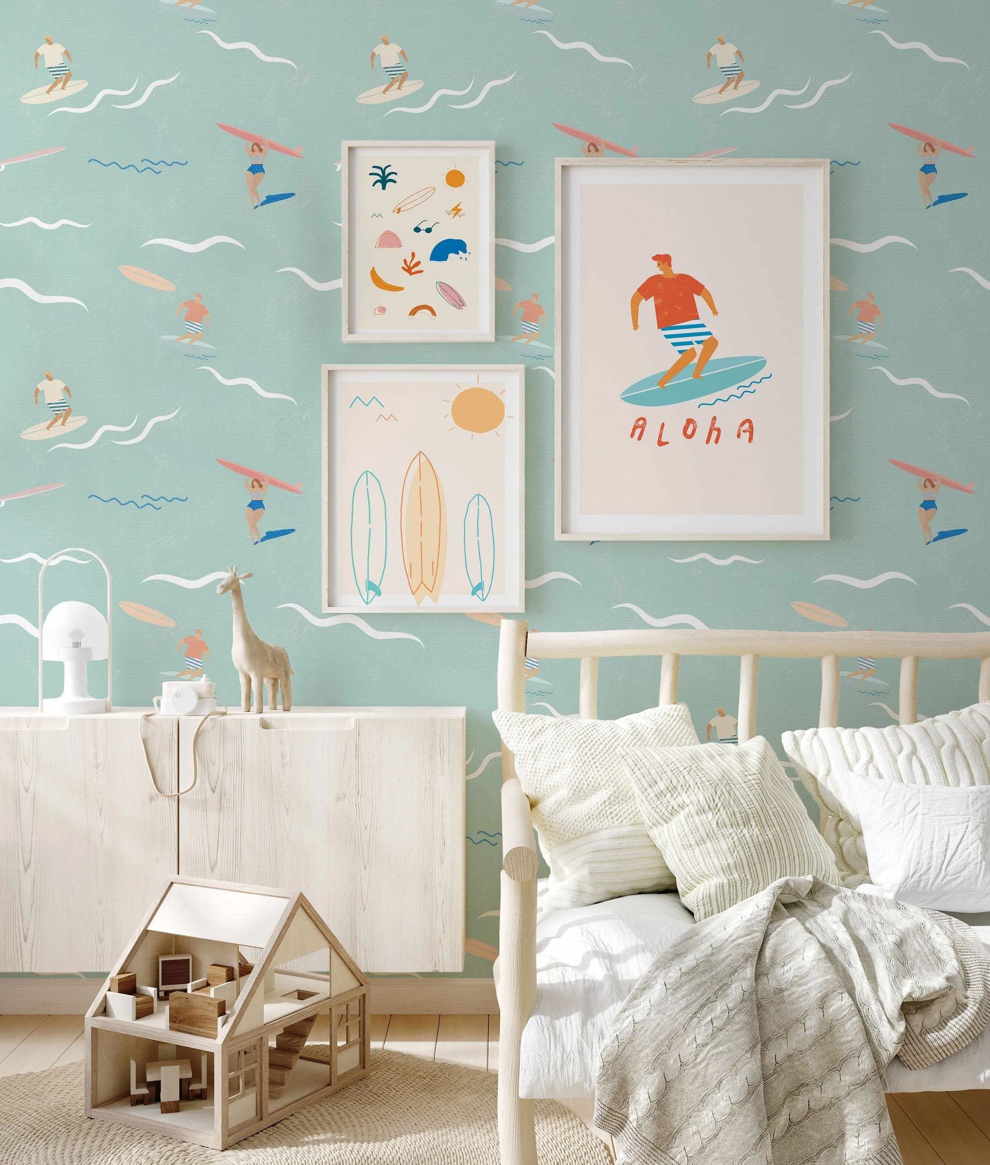 Aloha Surfers Wallpaper - Olive et Oriel