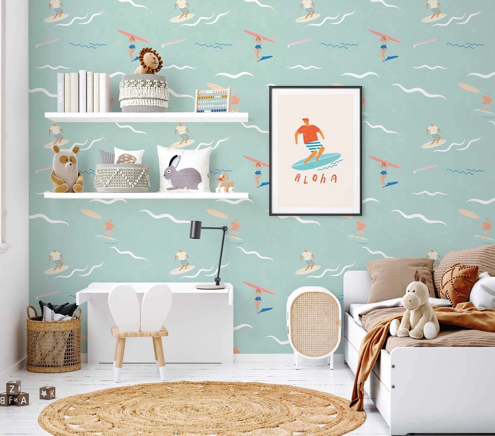Aloha Surfers Wallpaper - Olive et Oriel