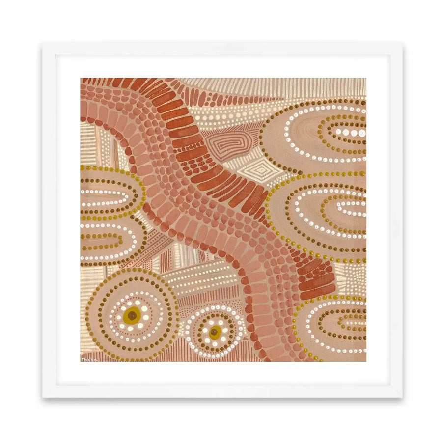 Along the River By Domica Hill Art Print-PRINT-Olive et Oriel-Domica Hill-70x70 cm | 27.5" x 27.5"-White-With White Border-Buy-Australian-Art-Prints-Online-with-Olive-et-Oriel-Your-Artwork-Specialists-Austrailia-Decorate-With-Coastal-Photo-Wall-Art-Prints-From-Our-Beach-House-Artwork-Collection-Fine-Poster-and-Framed-Artwork