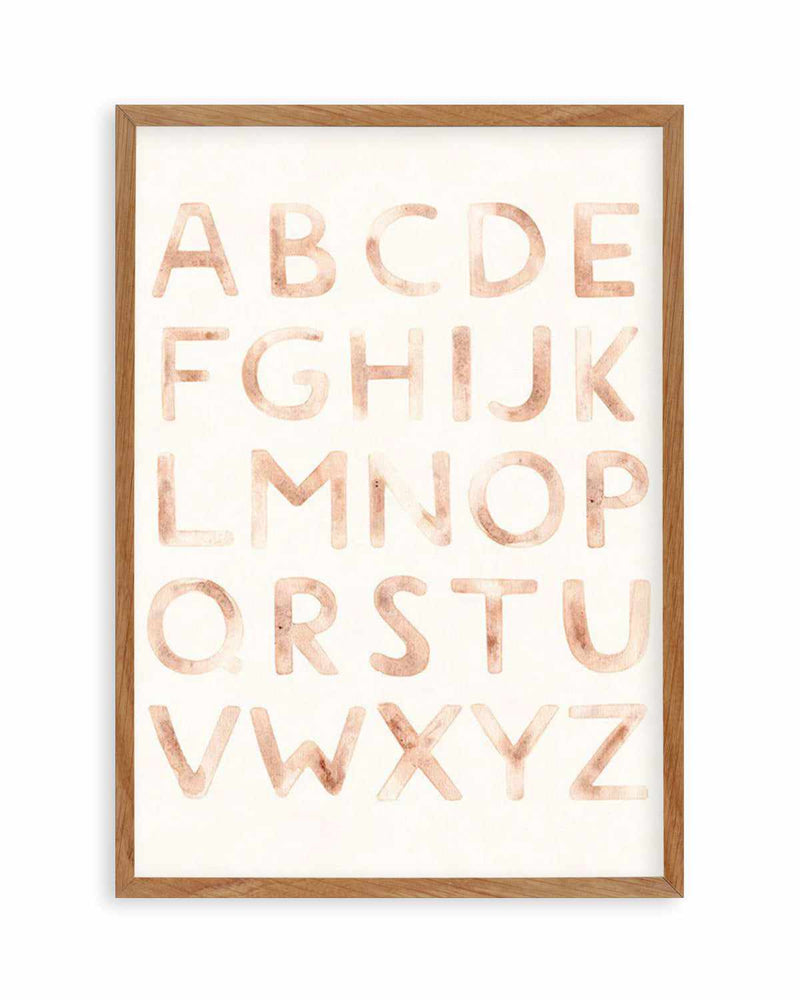 Alphabet Boheme Art Print