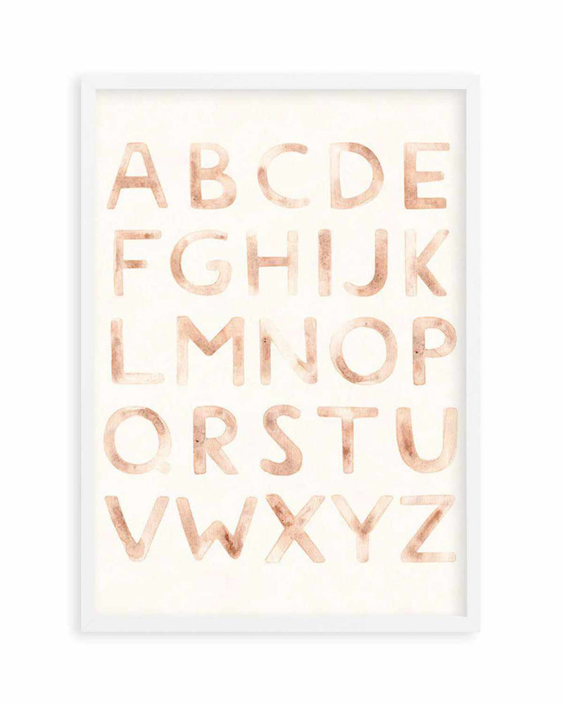Alphabet Boheme Art Print