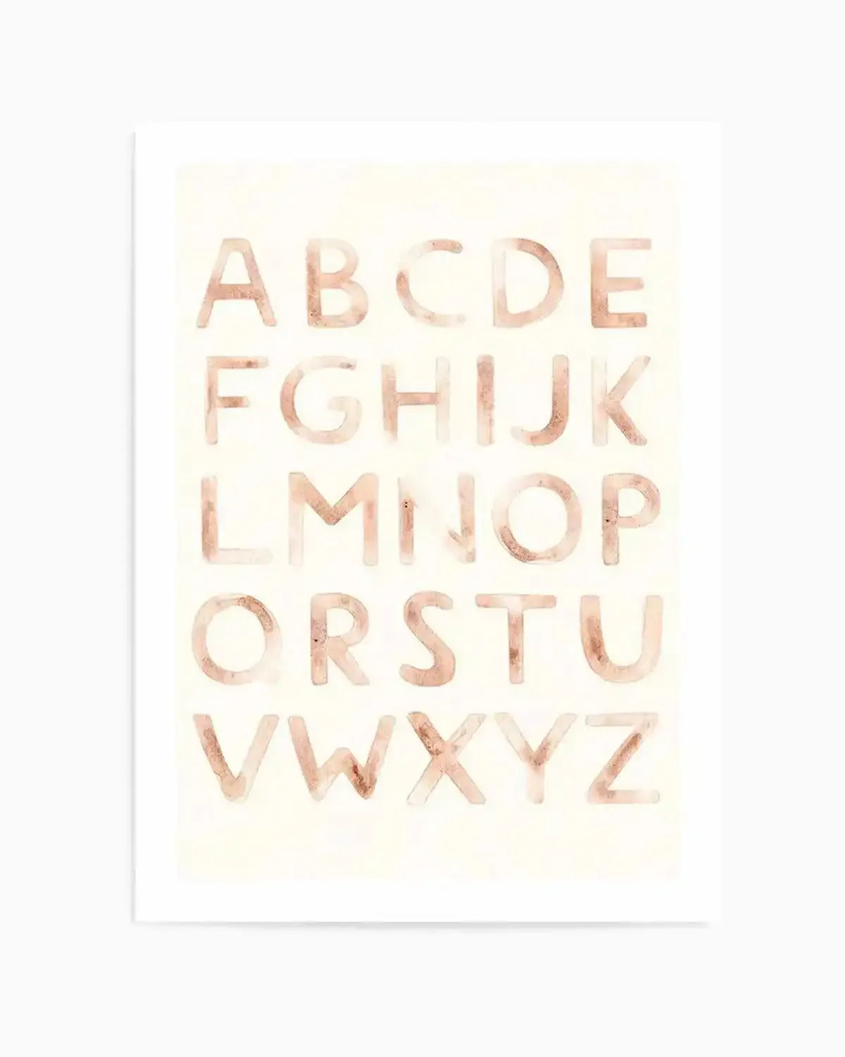 Alphabet Boheme Art Print from Olive et Oriel where you can shop wallpaper and artworks online