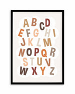 Alphabet Cloud | Neutral Art Print