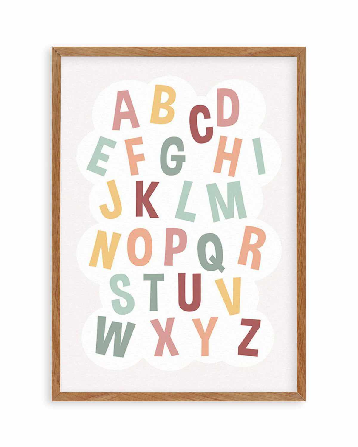 Alphabet Cloud | Soft Pop Art Print