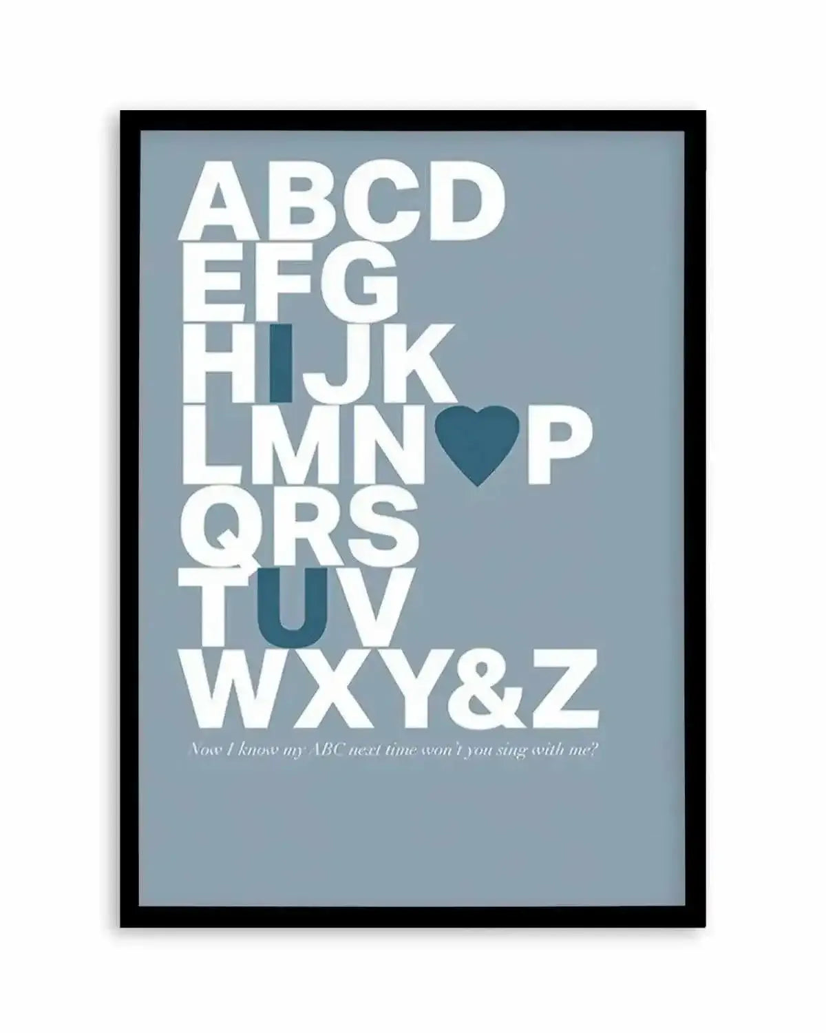 Alphabet Song | 5 Colour Options Art Print from Olive et Oriel where you can shop wallpaper and artworks online