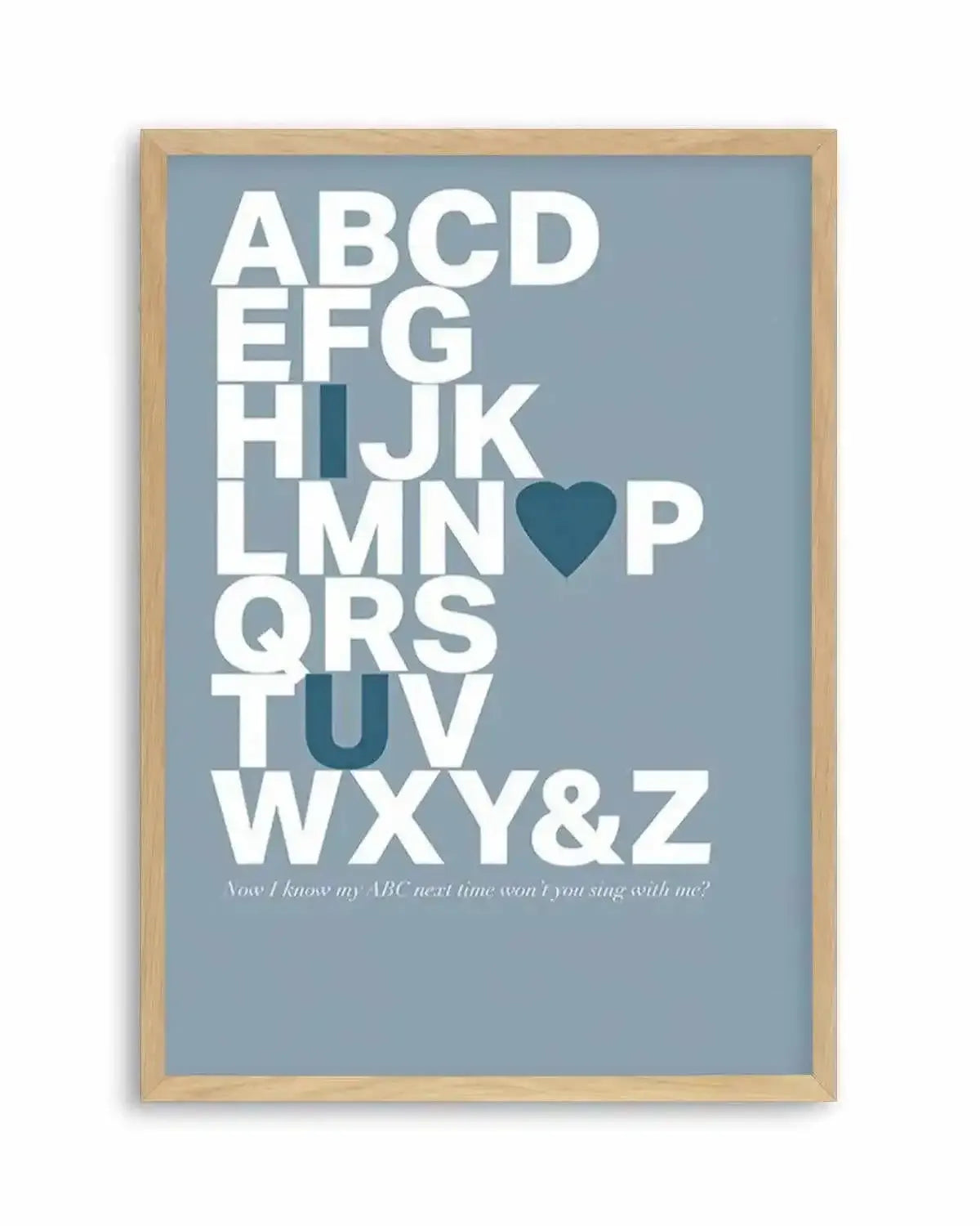 Alphabet Song | 5 Colour Options Art Print from Olive et Oriel where you can shop wallpaper and artworks online