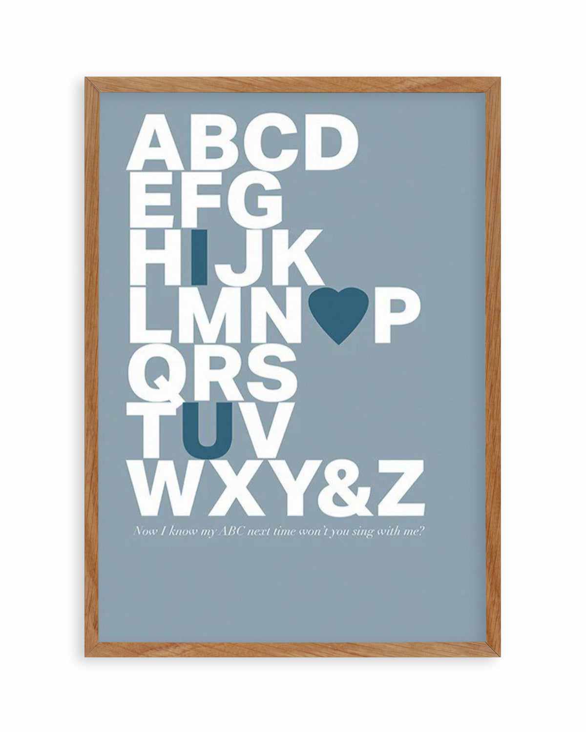 Alphabet Song | 5 Colour Options Art Print