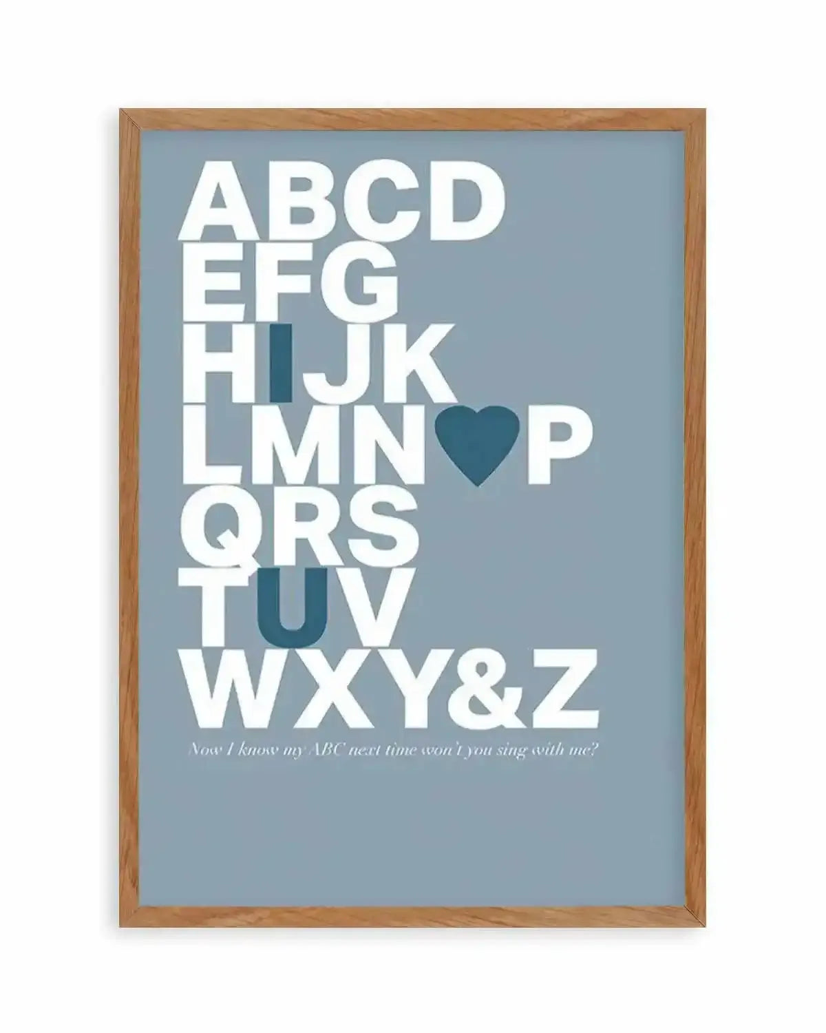 Alphabet Song | 5 Colour Options Art Print from Olive et Oriel where you can shop wallpaper and artworks online