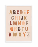 Alphabet | Peach Pop Art Print
