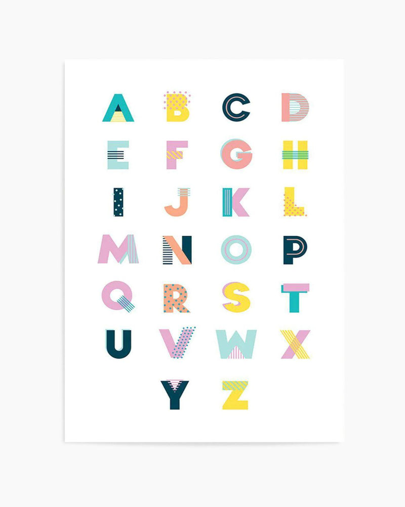 Alphabet | Super Bright Art Print