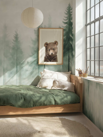 Alpine Mists Wallpaper from Olive et Oriel where you can shop wallpaper and artworks online