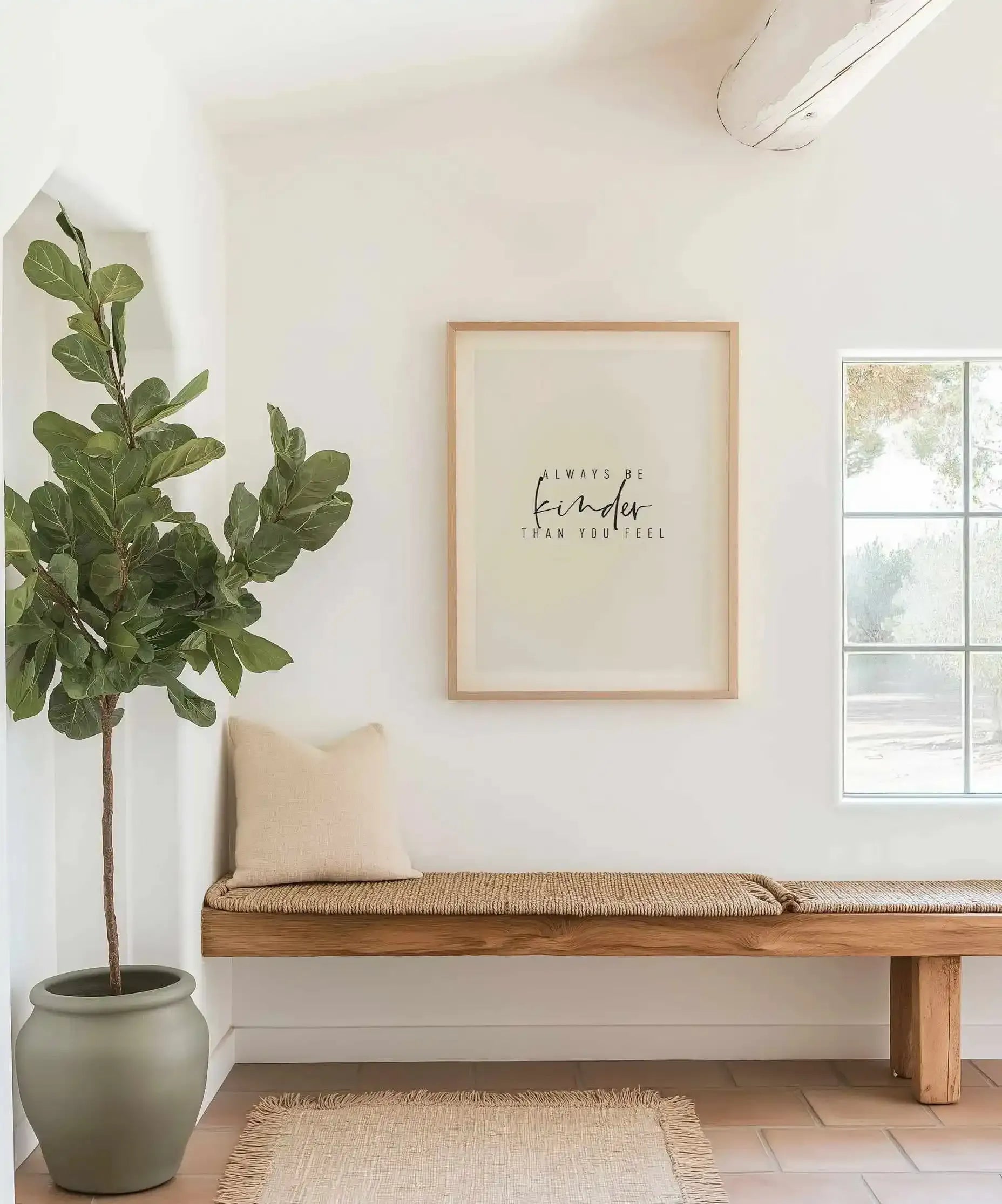 Always Be Kinder Than You Feel Art Print from Olive et Oriel where you can shop wallpaper and artworks online