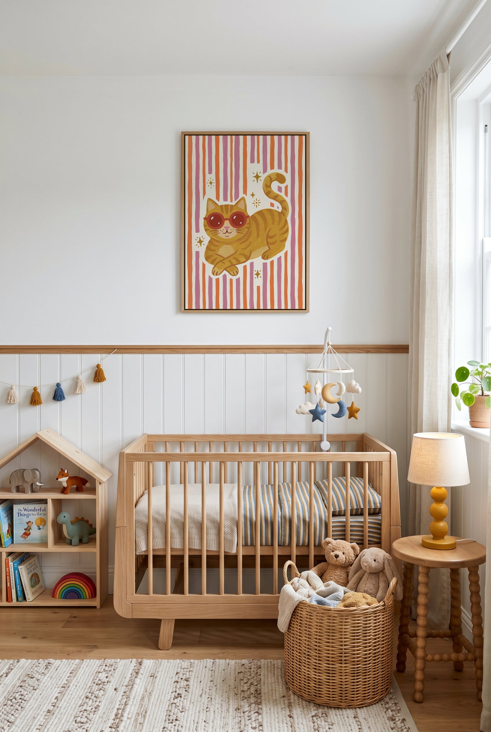 Always Cool Cat | Framed Canvas Art Print