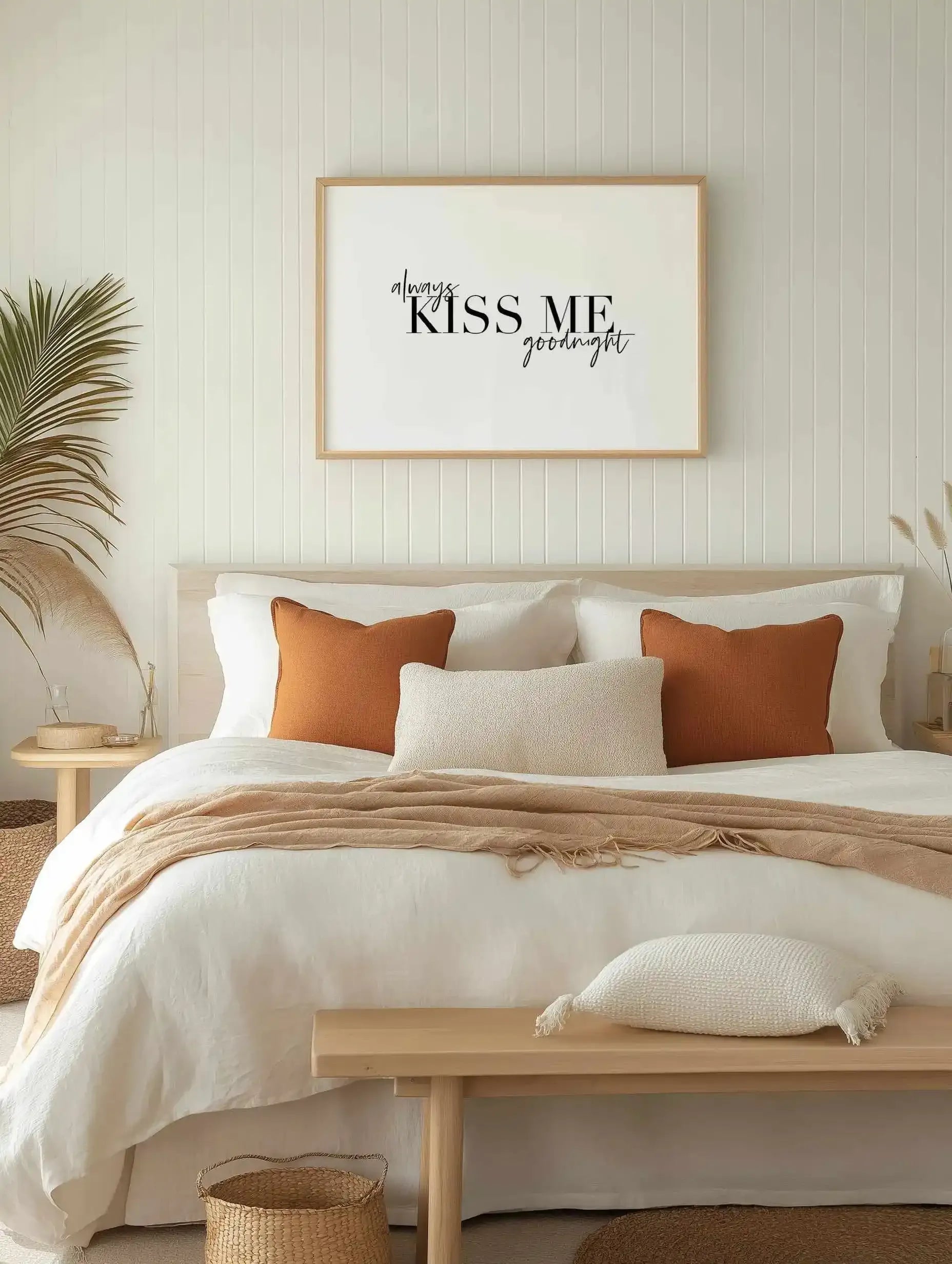 Always Kiss Me Goodnight | LS Art Print from Olive et Oriel where you can shop wallpaper and artworks online