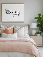 Always Kiss Me Goodnight | LS | Framed Canvas Art Print