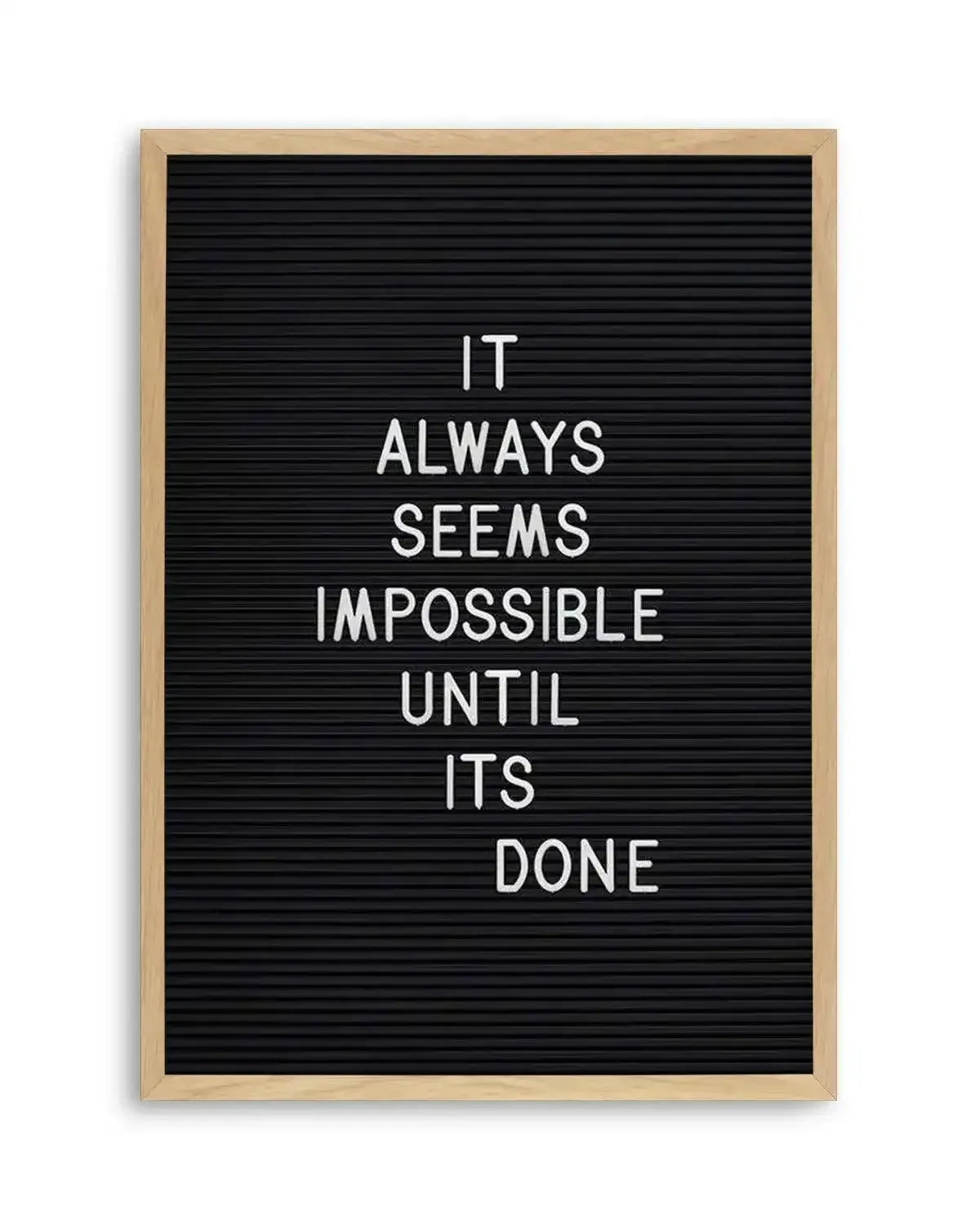 Always Seems Impossible... Art Print from Olive et Oriel where you can shop wallpaper and artworks online