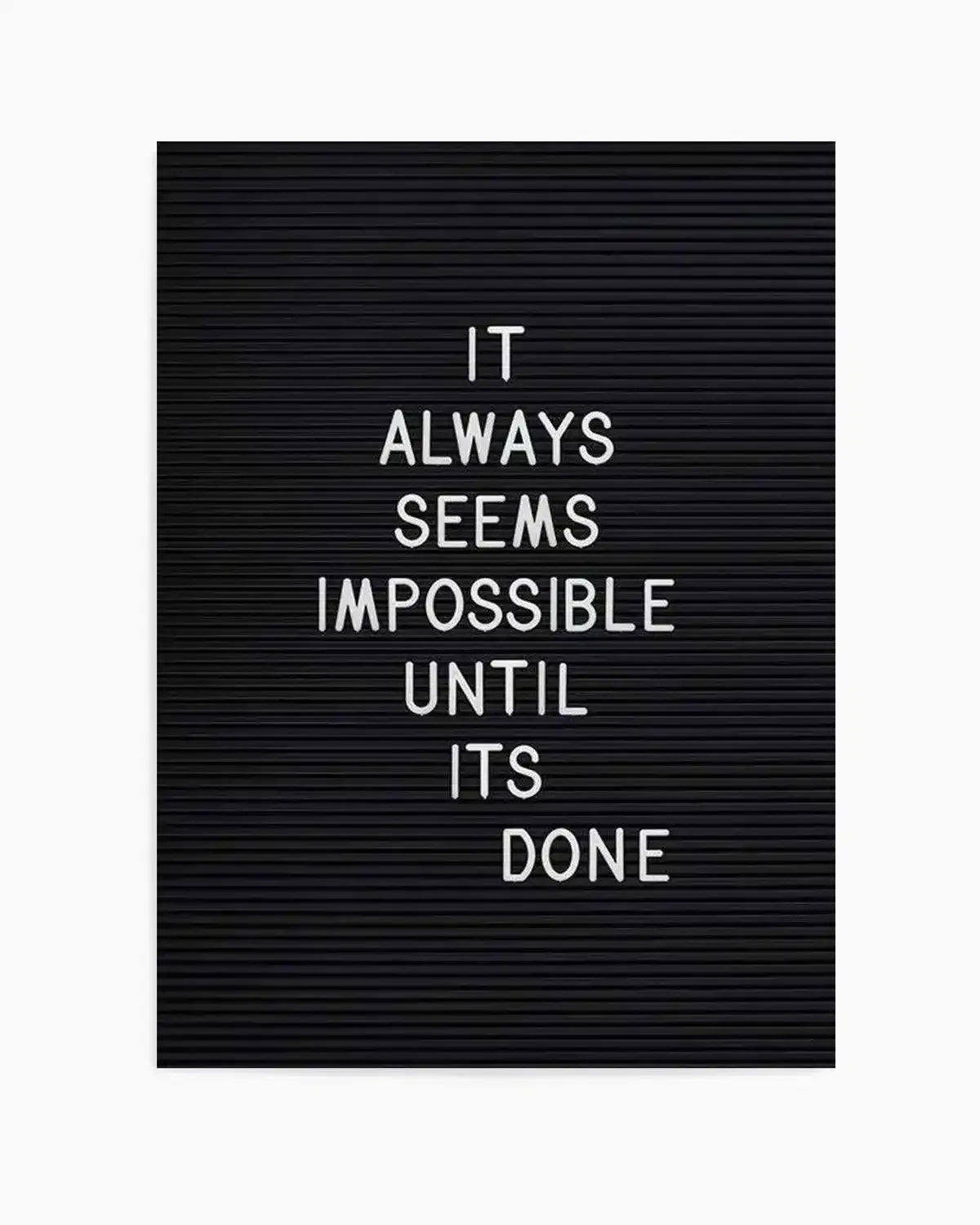 Always Seems Impossible... Art Print from Olive et Oriel where you can shop wallpaper and artworks online