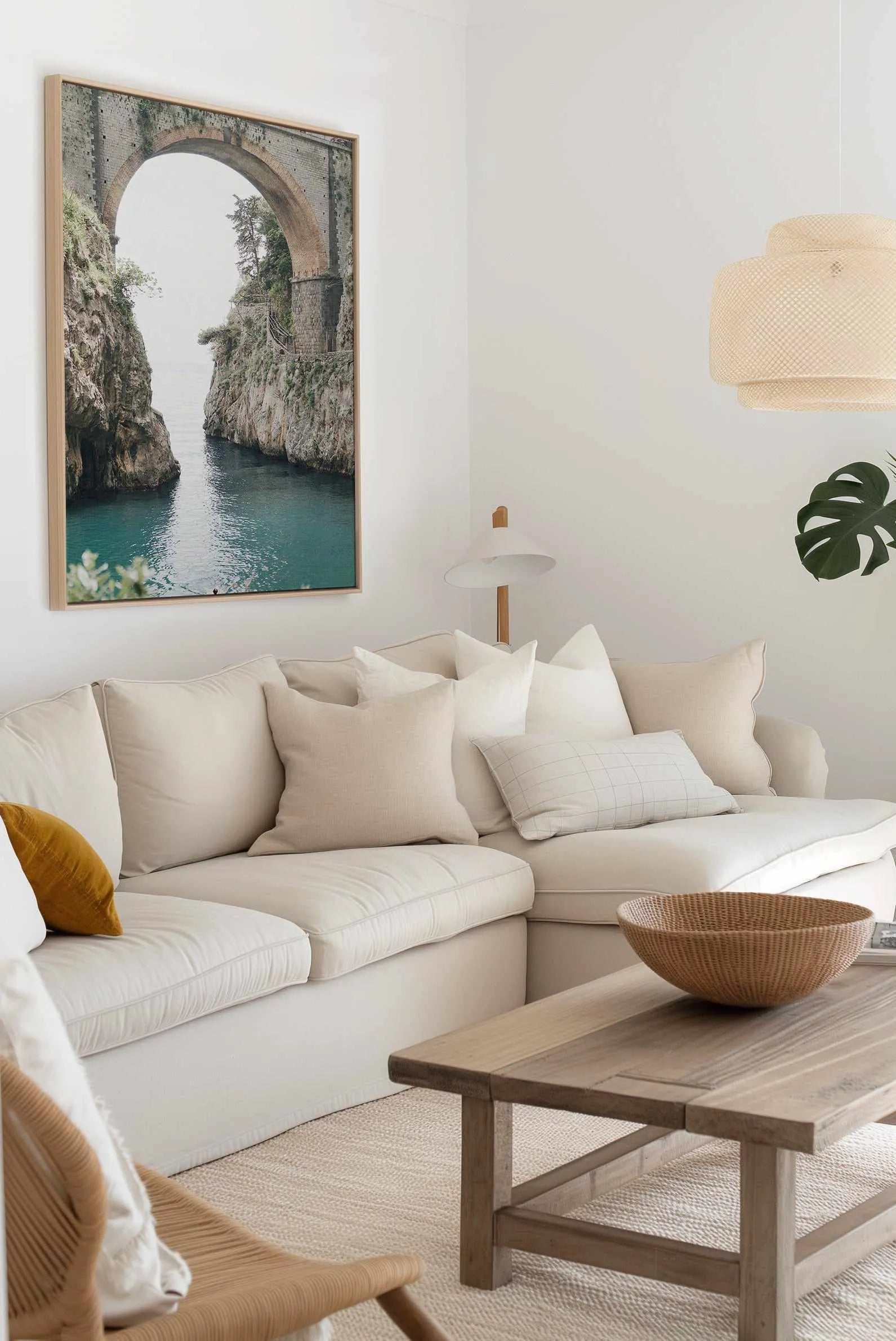Amalfi Arch by Renee Rae | Framed Canvas Art Print from Olive et Oriel where you can shop wallpaper and artworks online