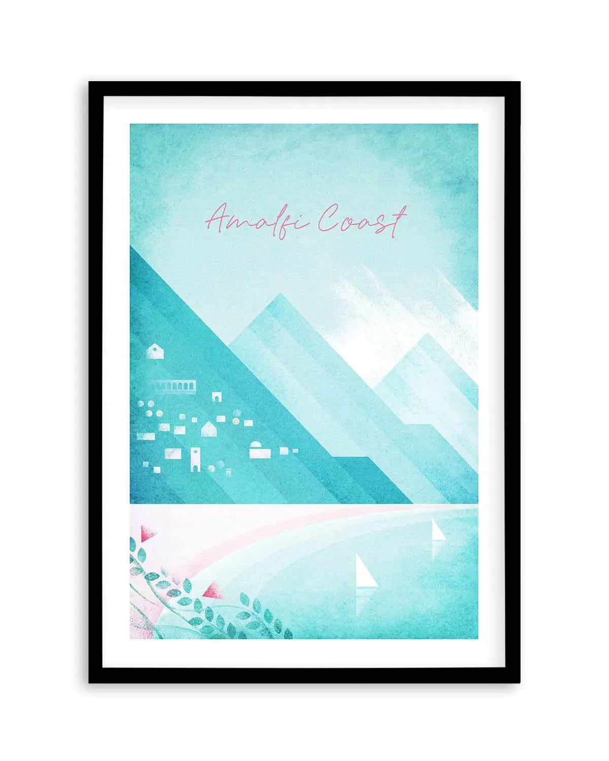 Amalfi Coast by Henry Rivers Art Print from Olive et Oriel where you can shop wallpaper and artworks online