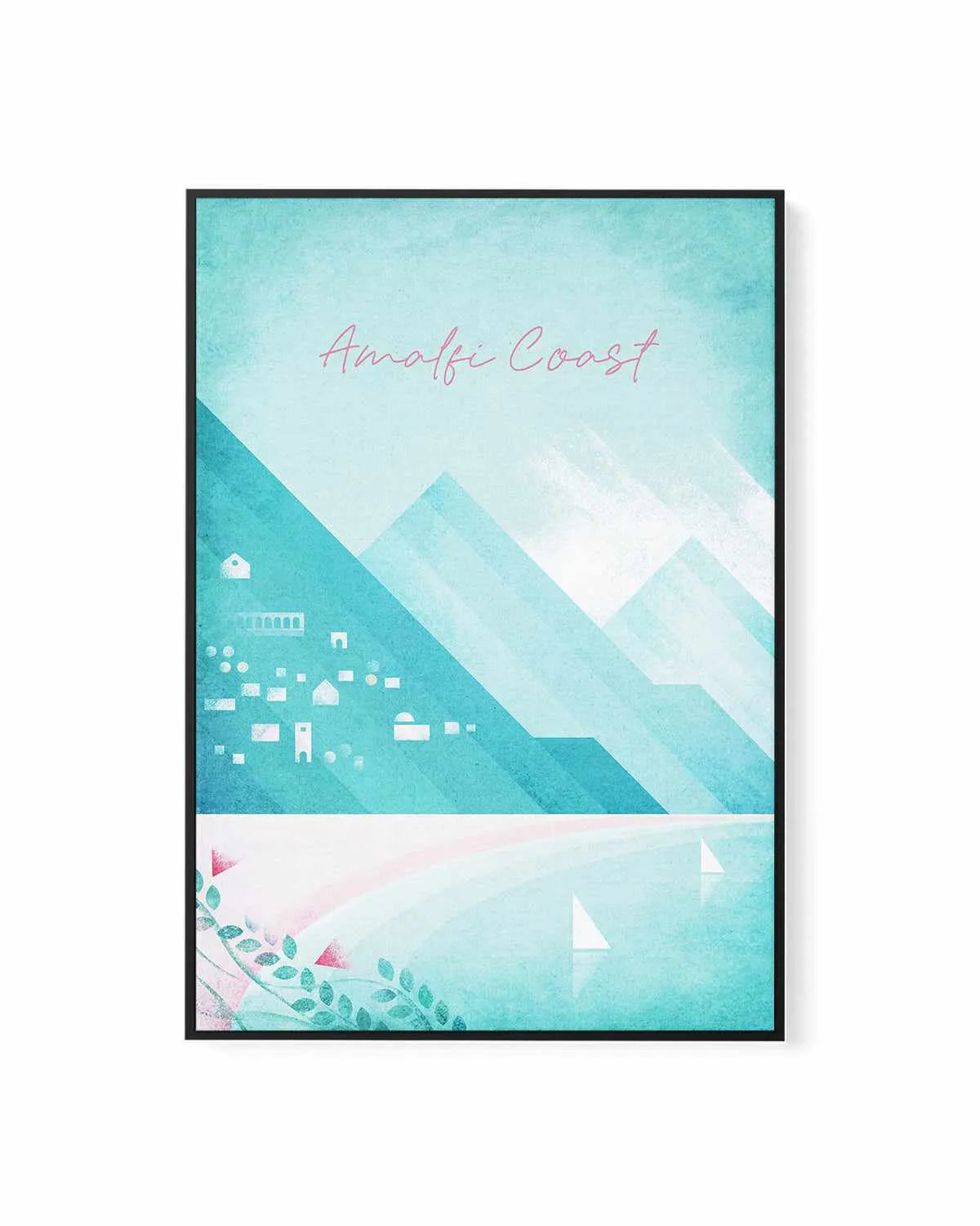 Amalfi Coast by Henry Rivers | Framed Canvas Art Print from Olive et Oriel where you can shop wallpaper and artworks online