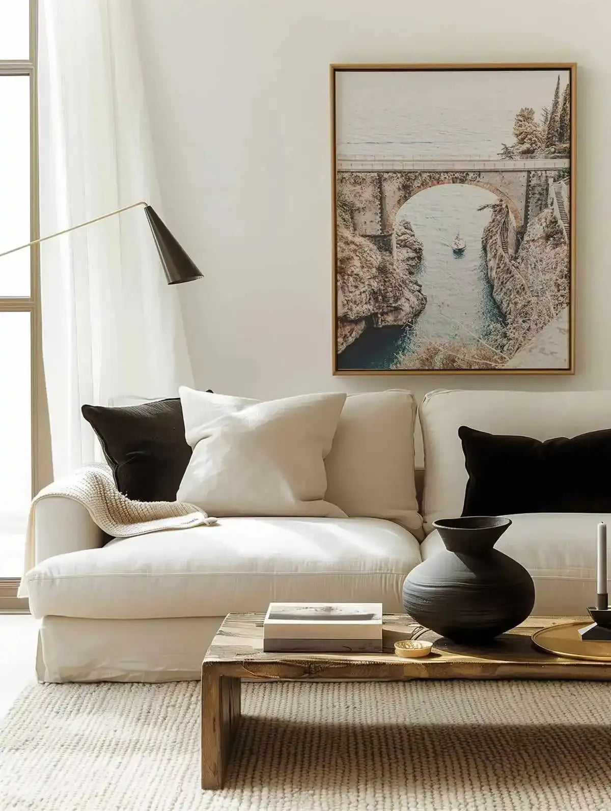 Amalfi Coast | Framed Canvas Art Print from Olive et Oriel where you can shop wallpaper and artworks online