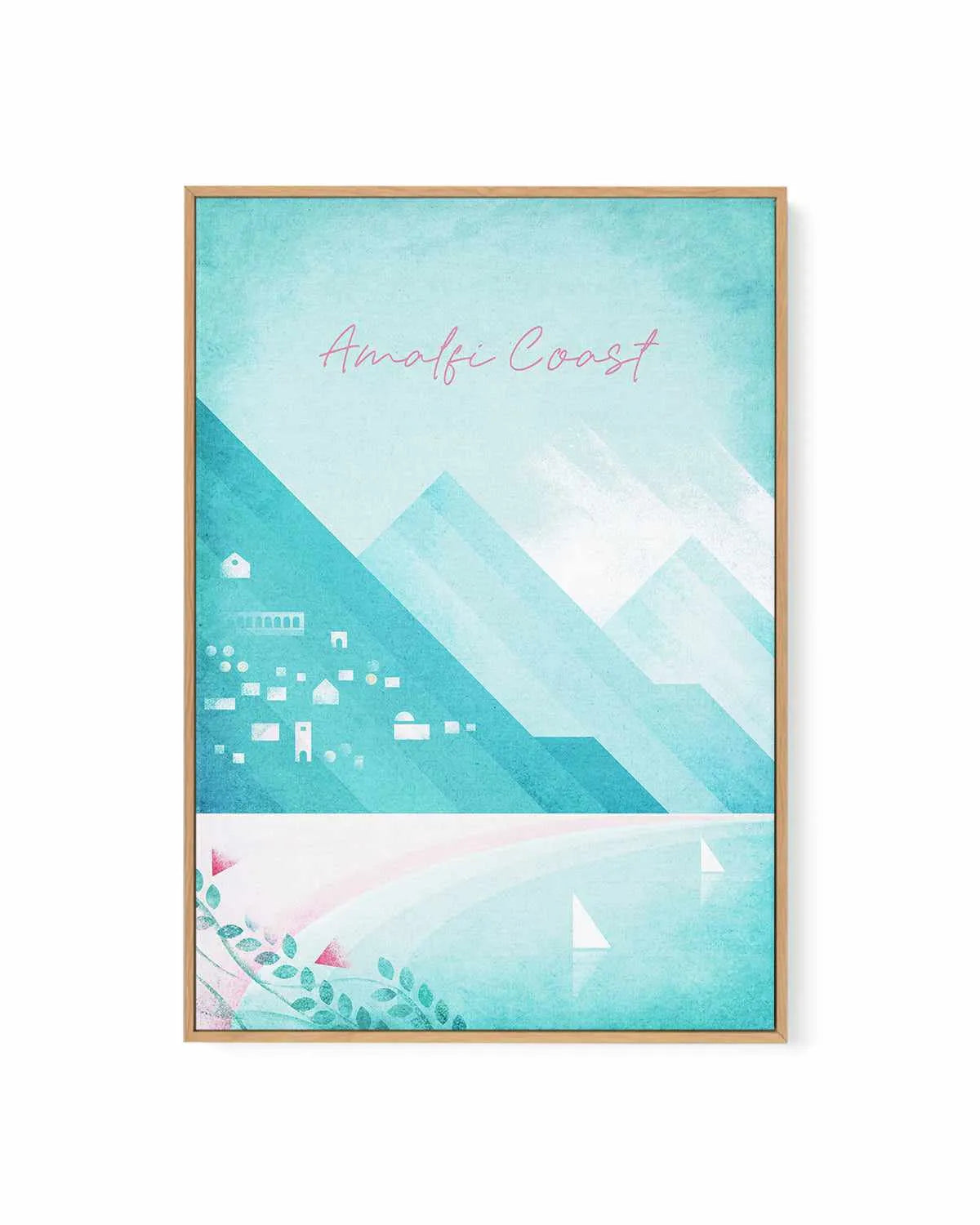 Amalfi Coast by Henry Rivers | Framed Canvas Art Print from Olive et Oriel where you can shop wallpaper and artworks online