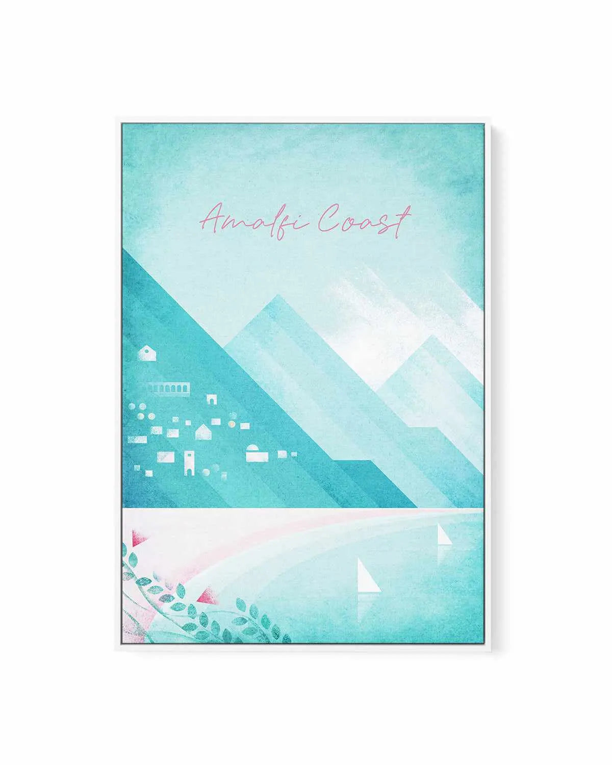 Amalfi Coast by Henry Rivers | Framed Canvas Art Print from Olive et Oriel where you can shop wallpaper and artworks online