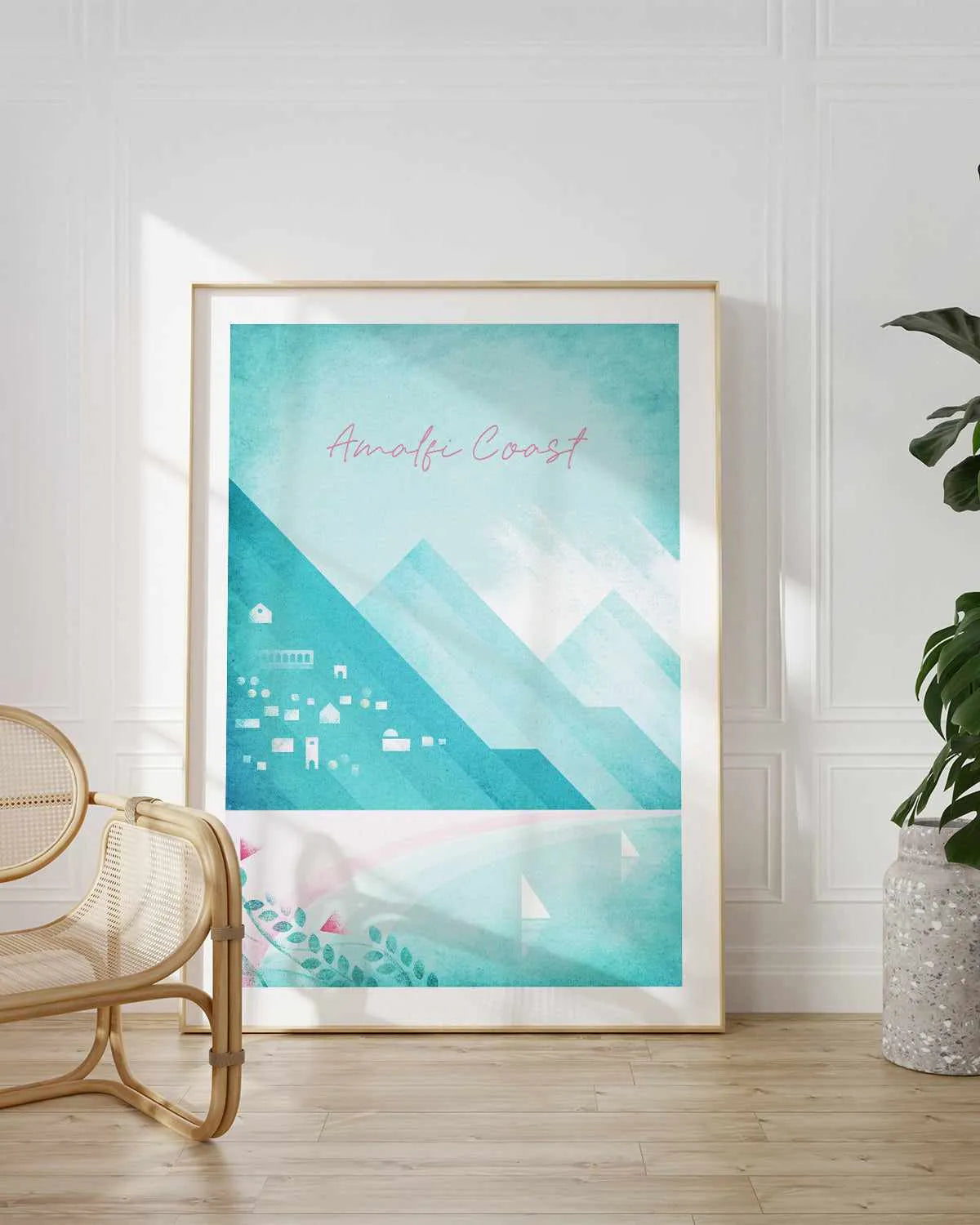 Amalfi Coast by Henry Rivers Art Print from Olive et Oriel where you can shop wallpaper and artworks online