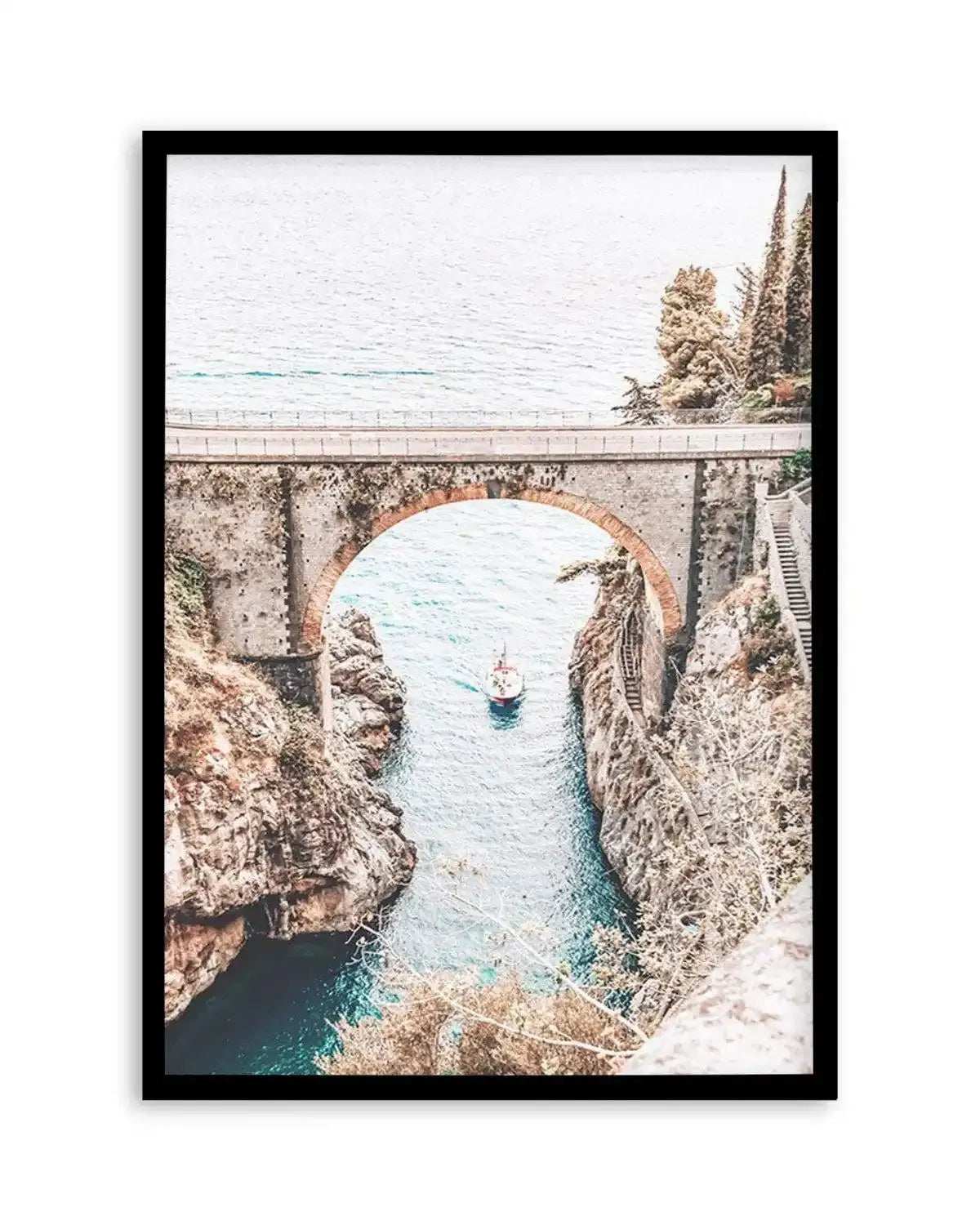 Amalfi Coast Art Print from Olive et Oriel where you can shop wallpaper and artworks online