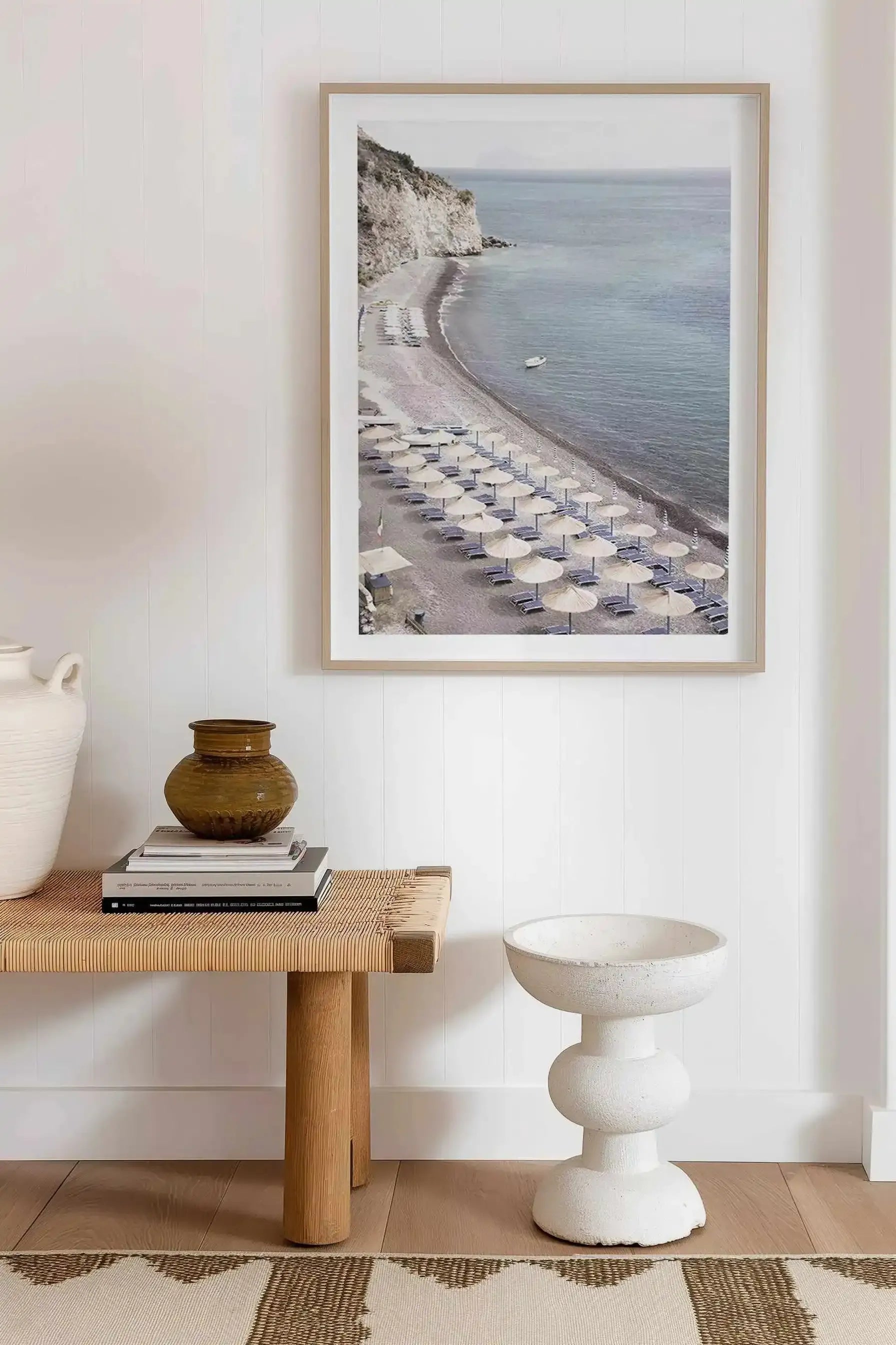 Amalfi Coast Life I Art Print from Olive et Oriel where you can shop wallpaper and artworks online