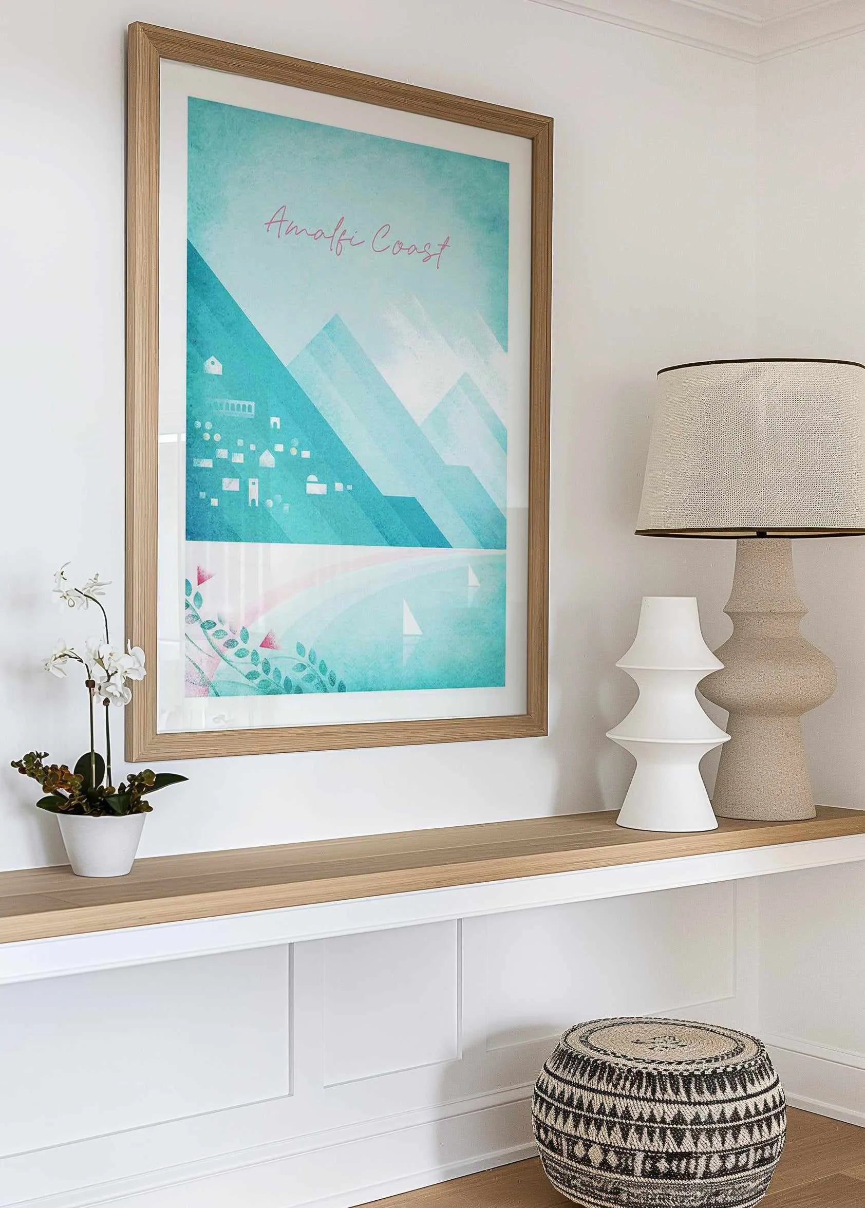 Amalfi Coast by Henry Rivers Art Print from Olive et Oriel where you can shop wallpaper and artworks online