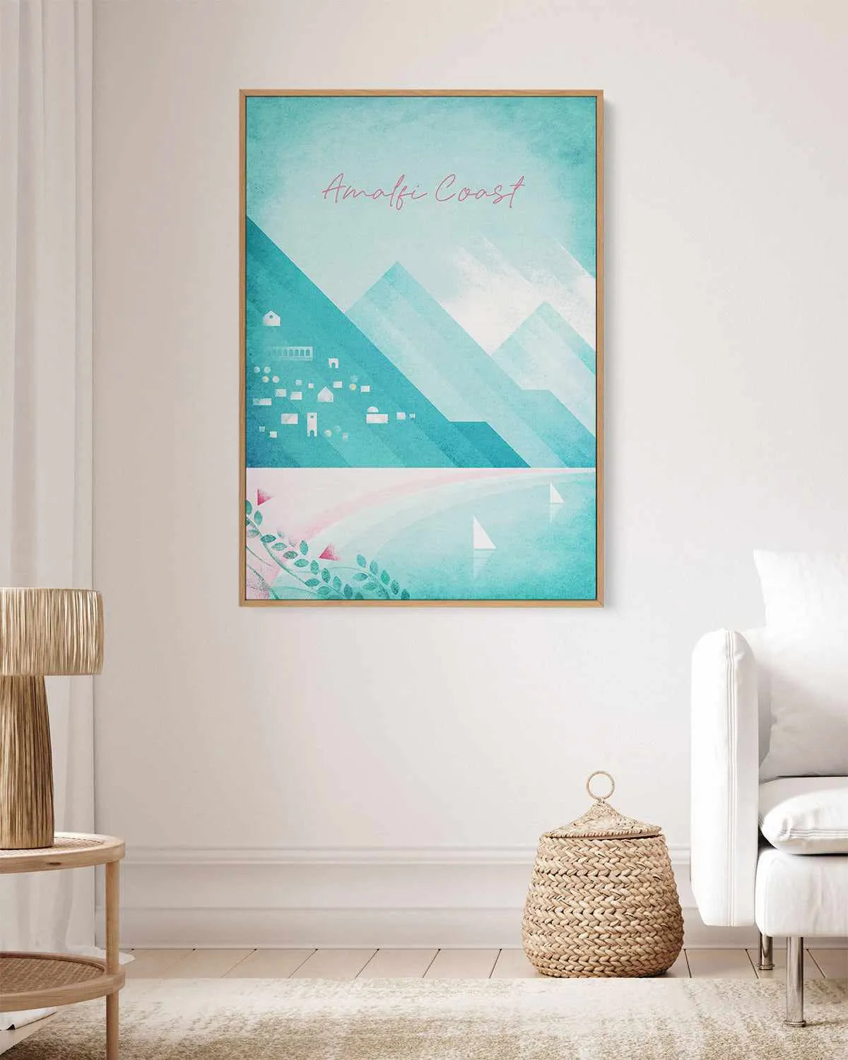 Amalfi Coast by Henry Rivers | Framed Canvas Art Print from Olive et Oriel where you can shop wallpaper and artworks online