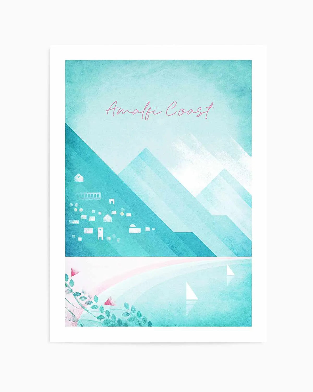 Amalfi Coast by Henry Rivers Art Print from Olive et Oriel where you can shop wallpaper and artworks online