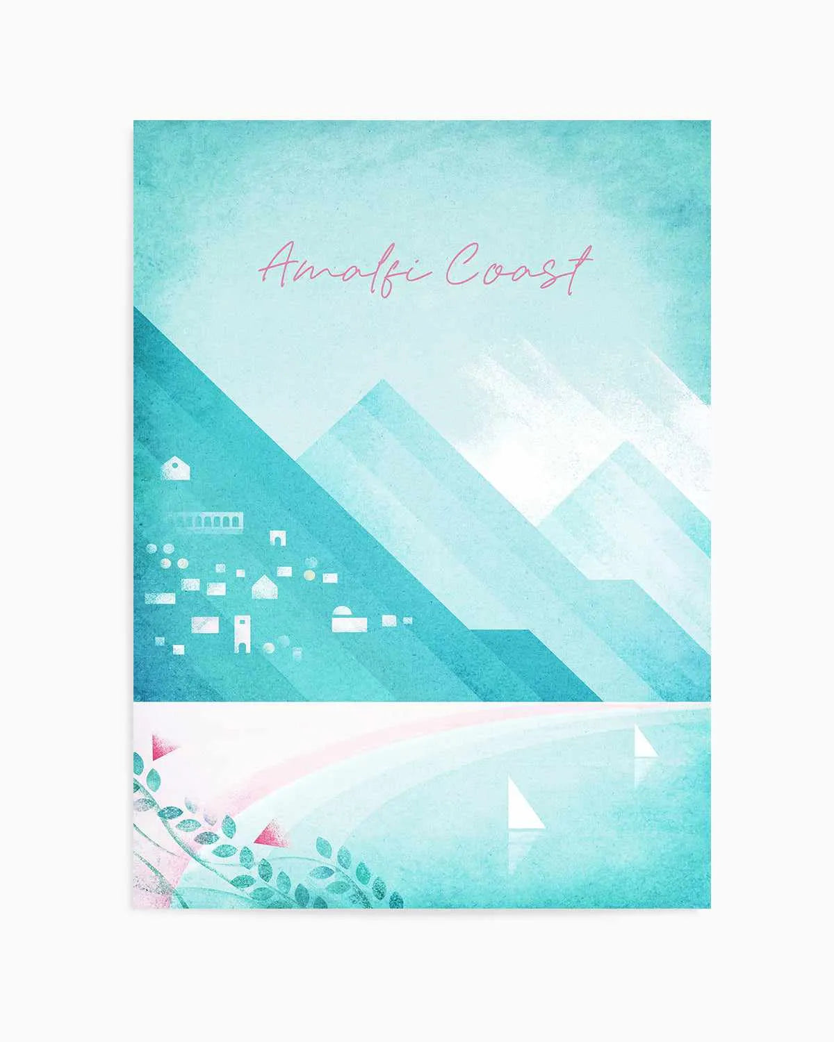 Amalfi Coast by Henry Rivers Art Print from Olive et Oriel where you can shop wallpaper and artworks online