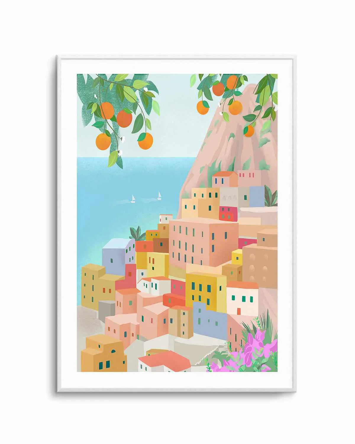 Amalfi Coast, Italy by Petra Lizde Art Print from Olive et Oriel where you can shop wallpaper and artworks online