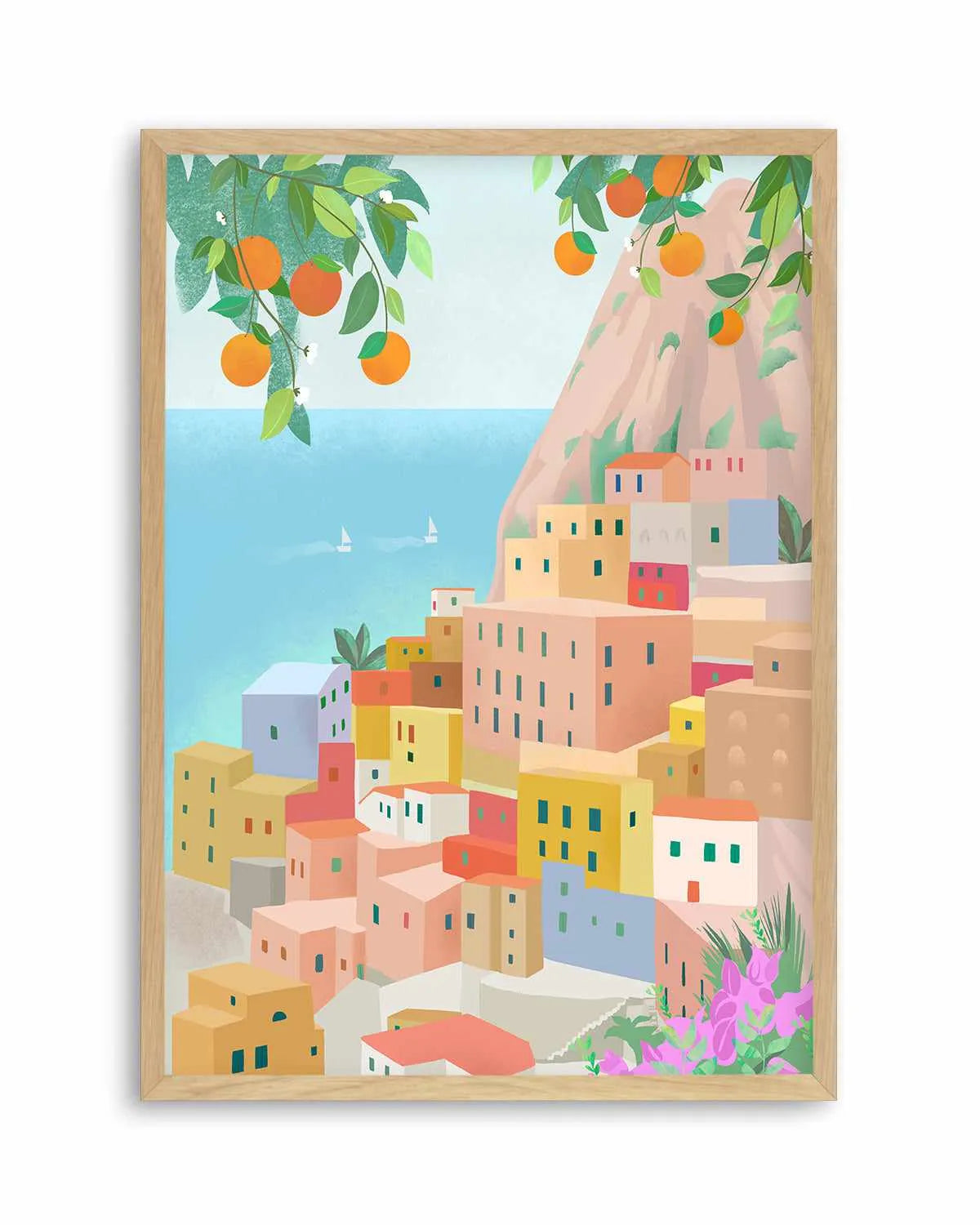 Amalfi Coast, Italy by Petra Lizde Art Print from Olive et Oriel where you can shop wallpaper and artworks online