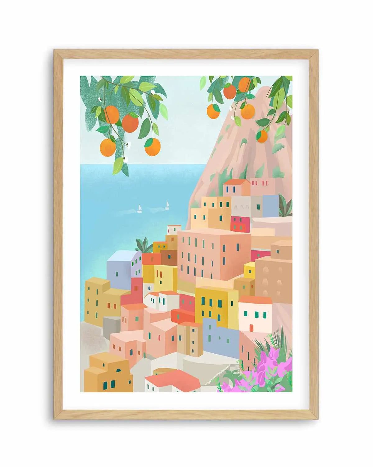 Amalfi Coast, Italy by Petra Lizde Art Print from Olive et Oriel where you can shop wallpaper and artworks online
