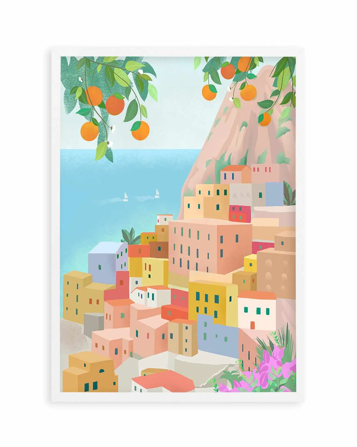 Amalfi Coast, Italy by Petra Lizde Art Print from Olive et Oriel where you can shop wallpaper and artworks online