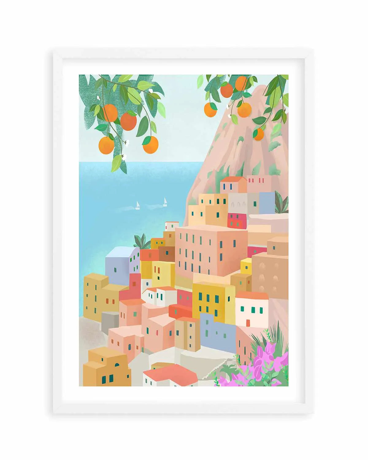 Amalfi Coast, Italy by Petra Lizde Art Print from Olive et Oriel where you can shop wallpaper and artworks online