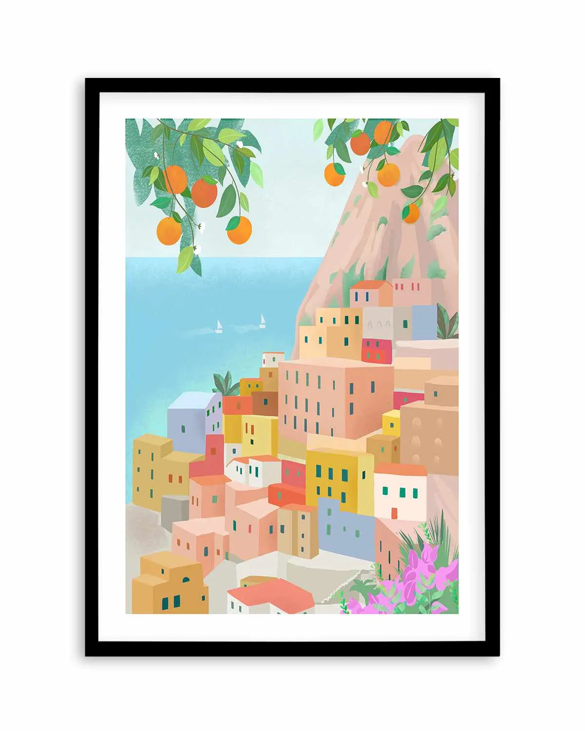 Amalfi Coast, Italy by Petra Lizde Art Print from Olive et Oriel where you can shop wallpaper and artworks online