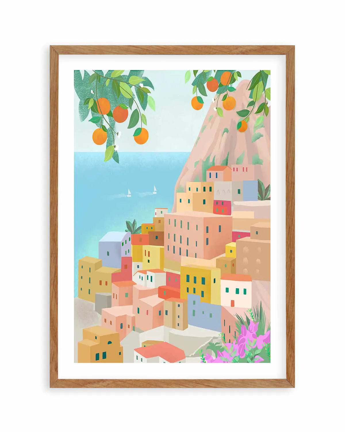 Amalfi Coast, Italy by Petra Lizde Art Print from Olive et Oriel where you can shop wallpaper and artworks online