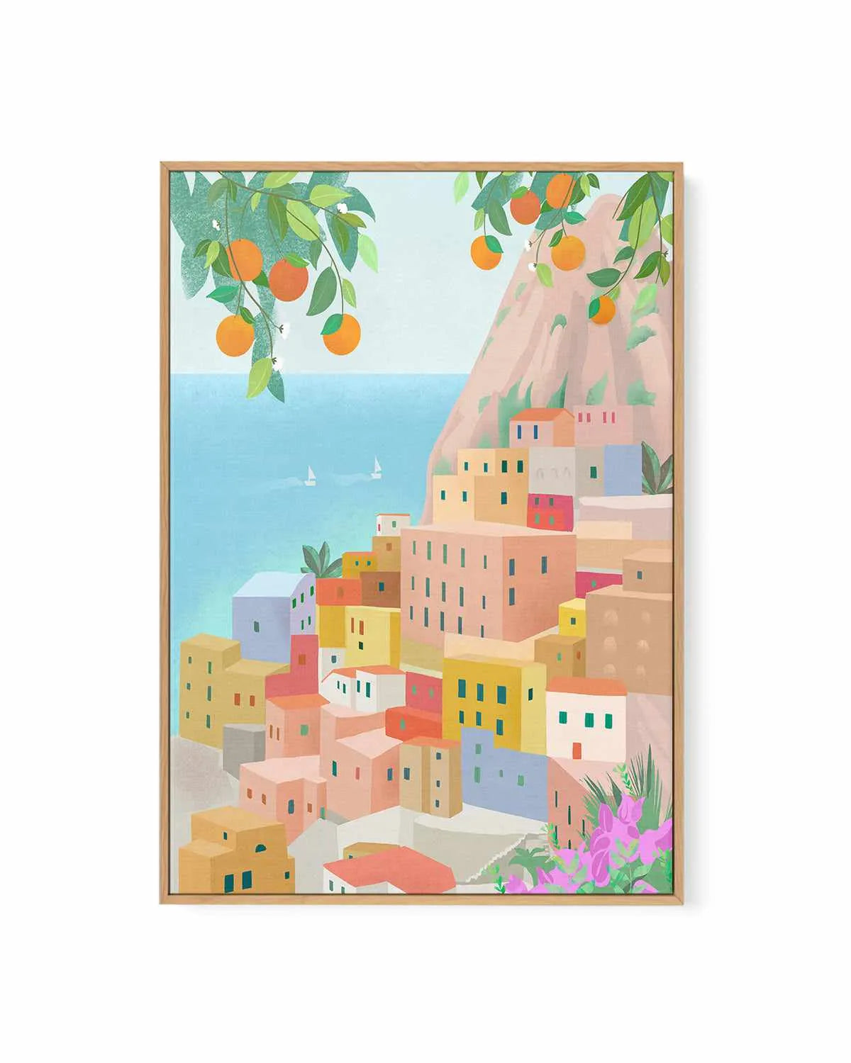 Amalfi Coast, Italy by Petra Lizde | Framed Canvas Art Print from Olive et Oriel where you can shop wallpaper and artworks online